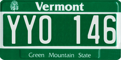 VT license plate YYO146