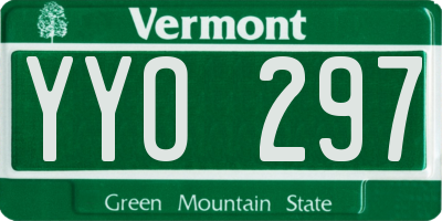 VT license plate YYO297