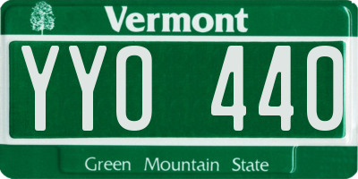 VT license plate YYO440