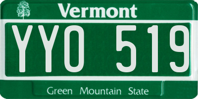 VT license plate YYO519