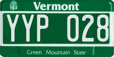 VT license plate YYP028