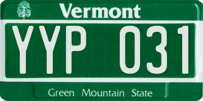 VT license plate YYP031
