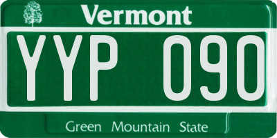 VT license plate YYP090