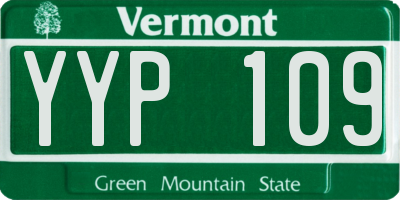VT license plate YYP109