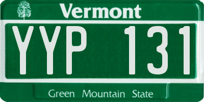 VT license plate YYP131