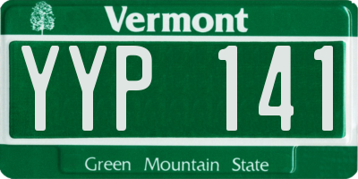 VT license plate YYP141