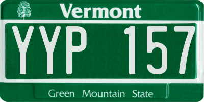 VT license plate YYP157