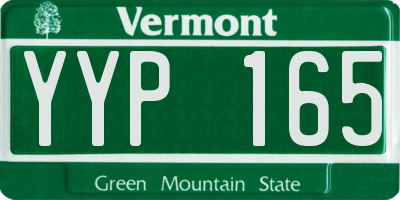 VT license plate YYP165