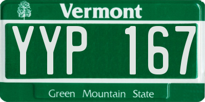 VT license plate YYP167