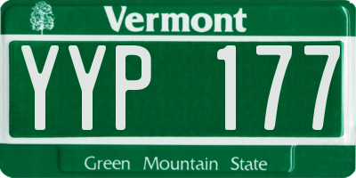VT license plate YYP177