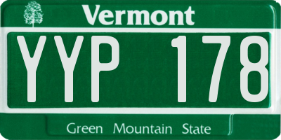 VT license plate YYP178