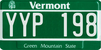 VT license plate YYP198