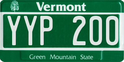 VT license plate YYP200