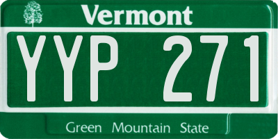 VT license plate YYP271