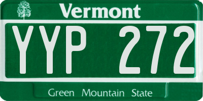 VT license plate YYP272