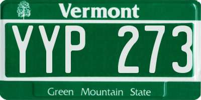VT license plate YYP273