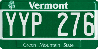 VT license plate YYP276