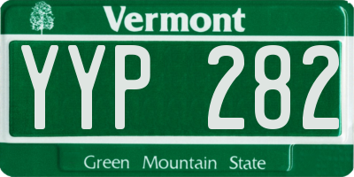VT license plate YYP282