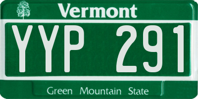 VT license plate YYP291