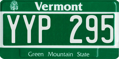 VT license plate YYP295