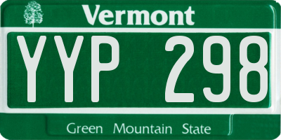 VT license plate YYP298