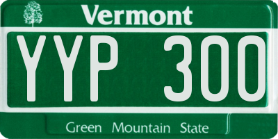 VT license plate YYP300