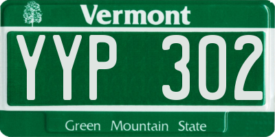 VT license plate YYP302