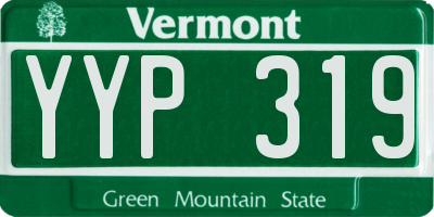 VT license plate YYP319