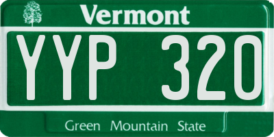 VT license plate YYP320