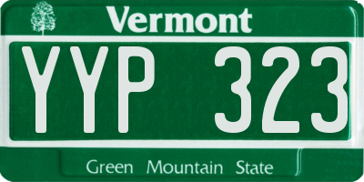 VT license plate YYP323
