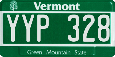 VT license plate YYP328