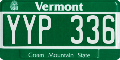 VT license plate YYP336