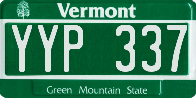 VT license plate YYP337