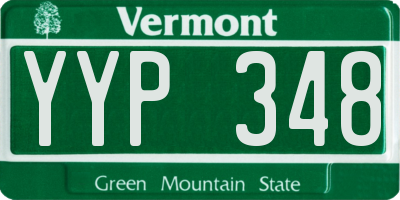 VT license plate YYP348