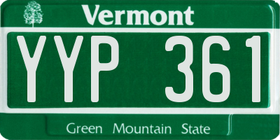 VT license plate YYP361