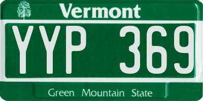 VT license plate YYP369