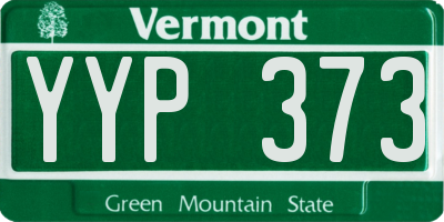 VT license plate YYP373