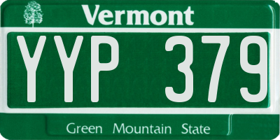 VT license plate YYP379