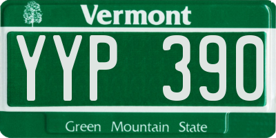 VT license plate YYP390