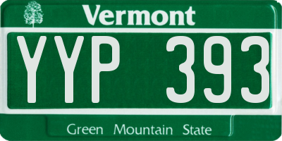VT license plate YYP393