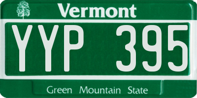 VT license plate YYP395