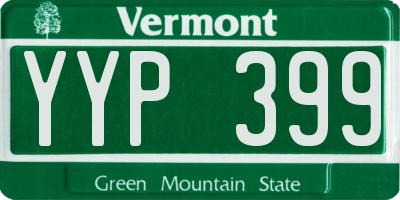 VT license plate YYP399