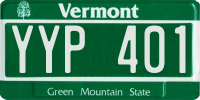 VT license plate YYP401