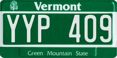 VT license plate YYP409
