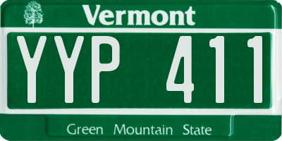 VT license plate YYP411