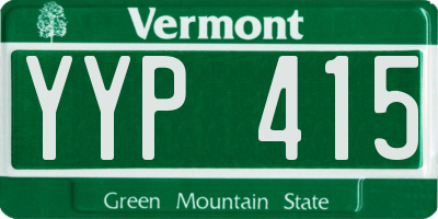 VT license plate YYP415