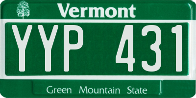 VT license plate YYP431