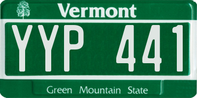 VT license plate YYP441