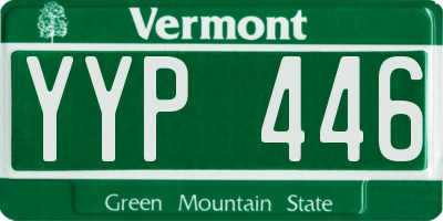 VT license plate YYP446