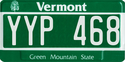 VT license plate YYP468